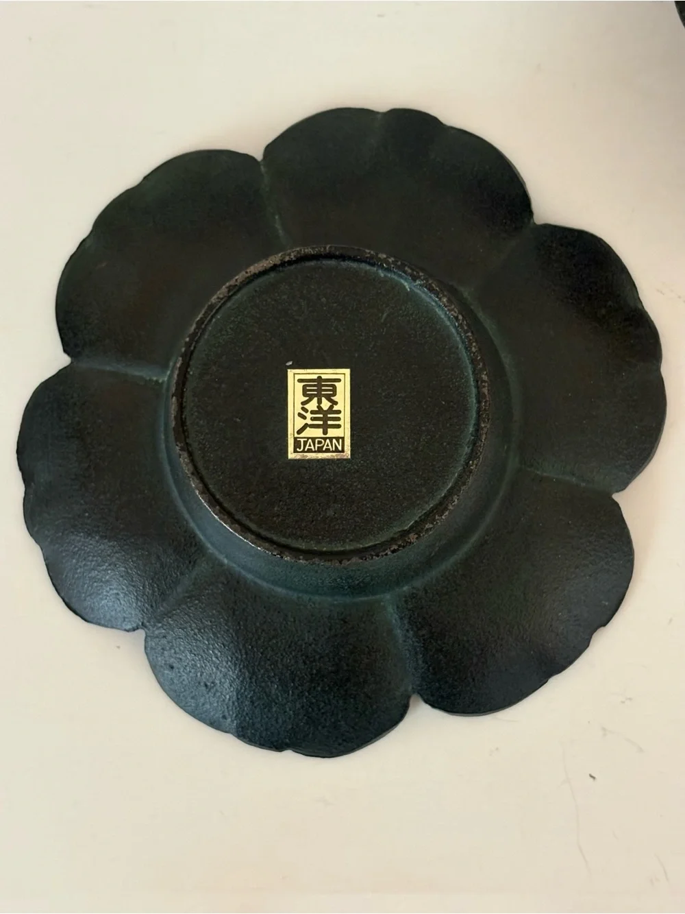 Vtg Japanese Cast Iron Lotus Flower Candle Holders Pair MCM Nambu Tekki Style